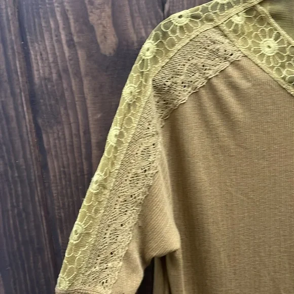 NWOT - Free People Lola Long Sleeve Mustard Colored Top Size XS P2P: 28 - Picture 11 of 15